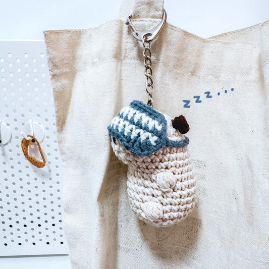 Lazy Capybara Bag Charm ꕤ Sleeping Series