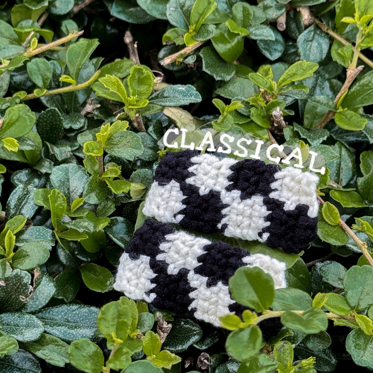 Playful Checkered Hair Clip (a pair)