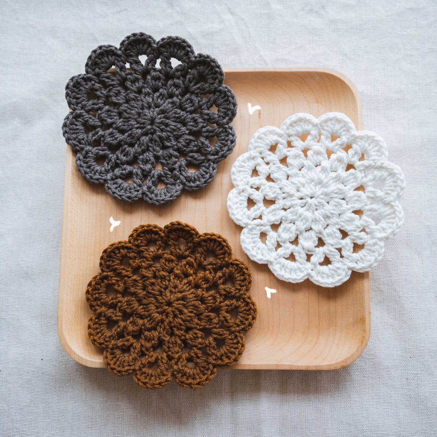 Flower Lace Hollow Coaster