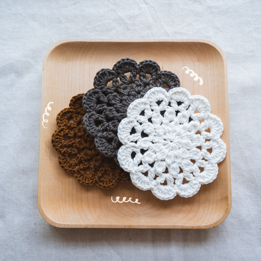 Flower Lace Hollow Coaster