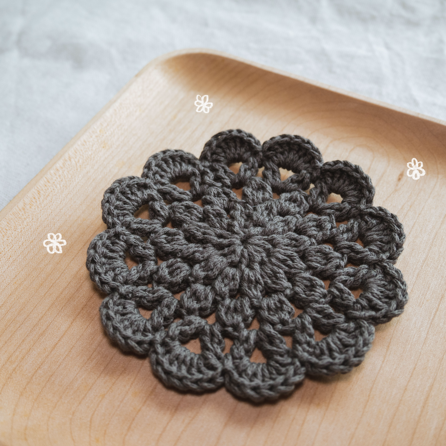Flower Lace Hollow Coaster