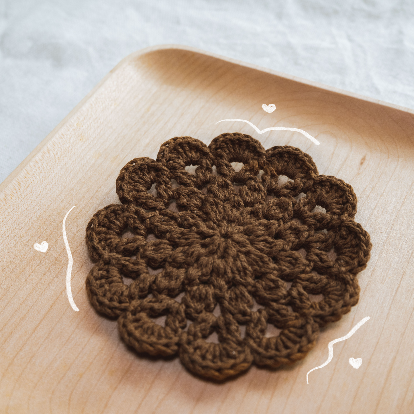 Flower Lace Hollow Coaster