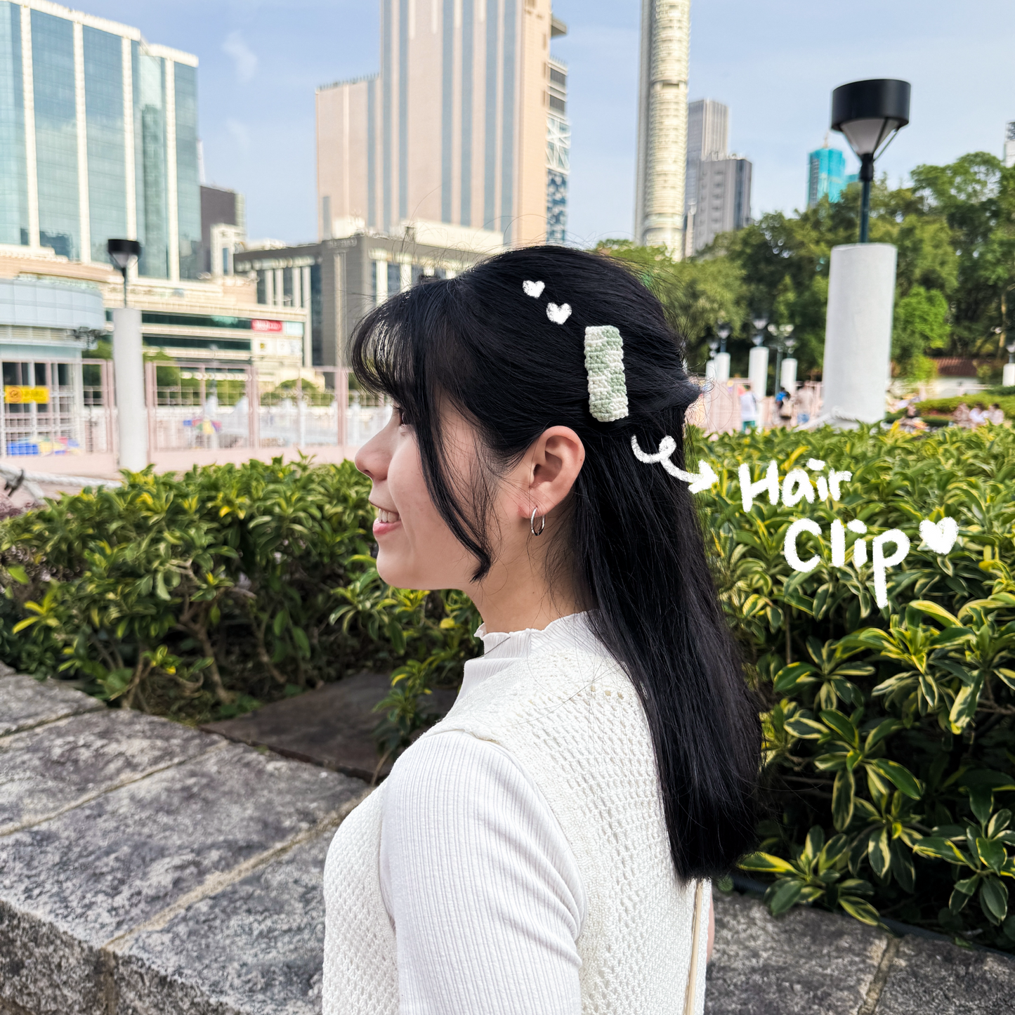 Playful Checkered Hair Clip (a pair)