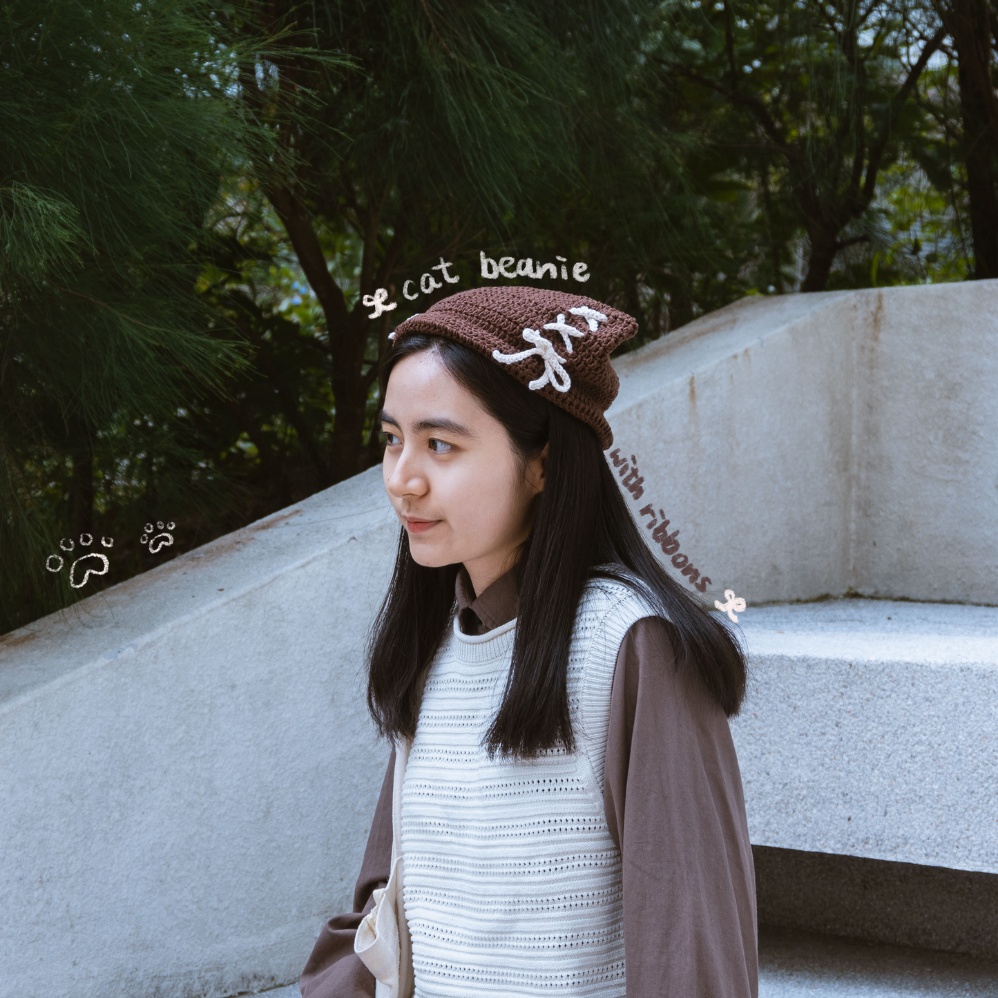 Ribbon Cat Beanie