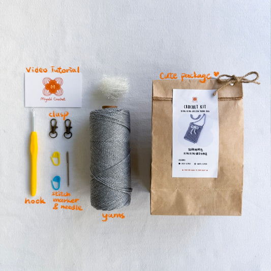 鈎織材料包-Bling Bling鏤空手機袋