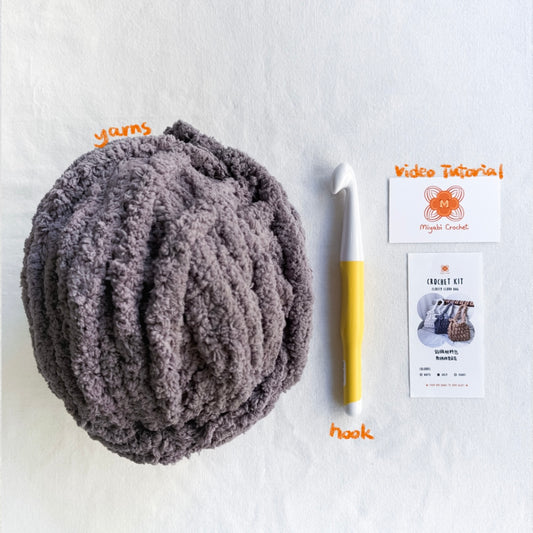 鈎織材料包-軟綿綿雲朵袋