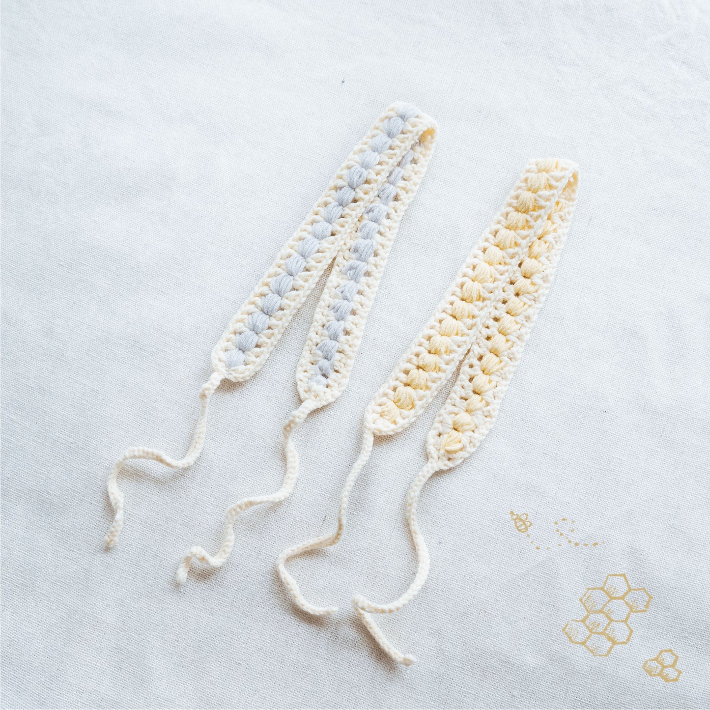 手作鈎織髮帶-泡泡髮帶-miyabi-crochet