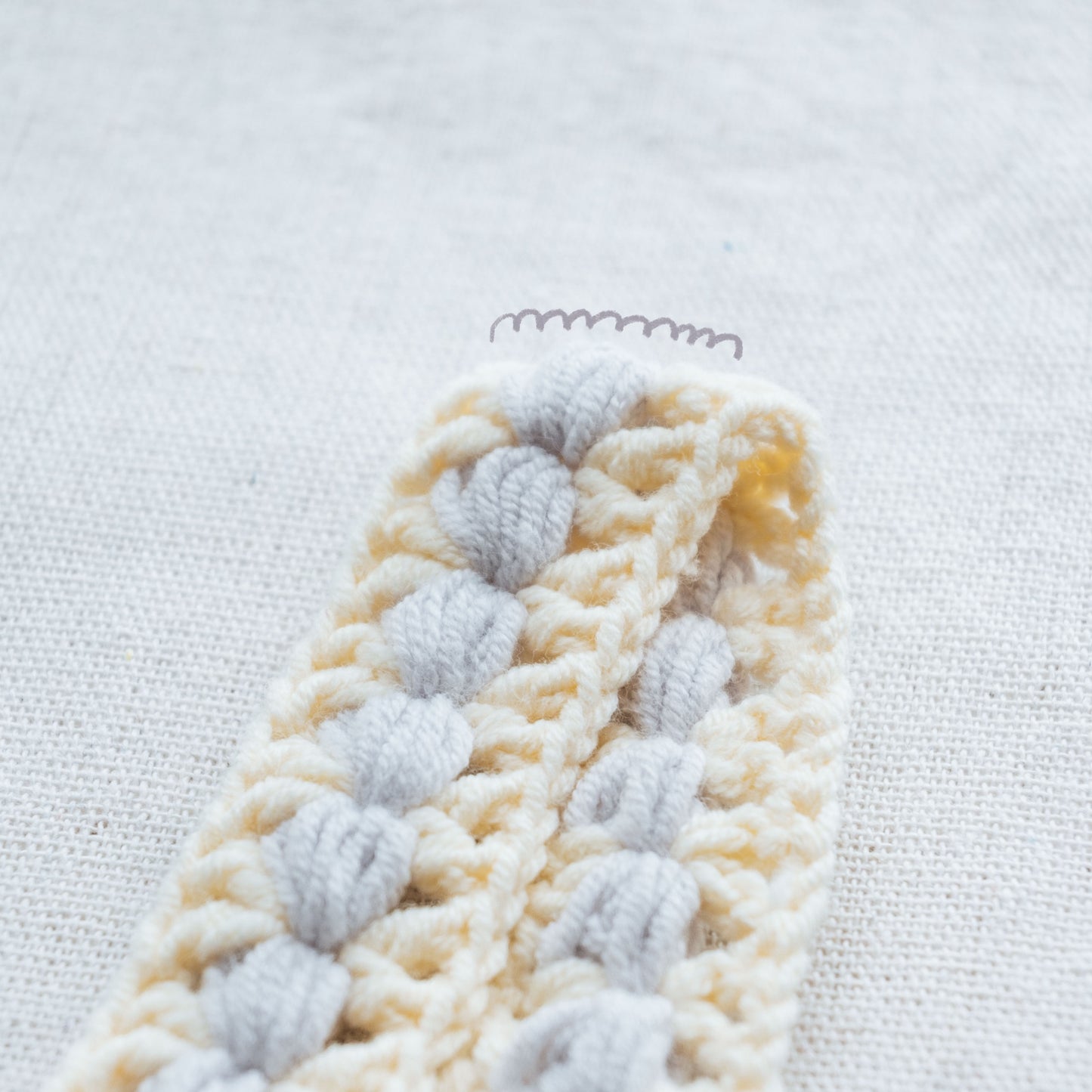 手作鈎織髮帶-泡泡髮帶-miyabi-crochet