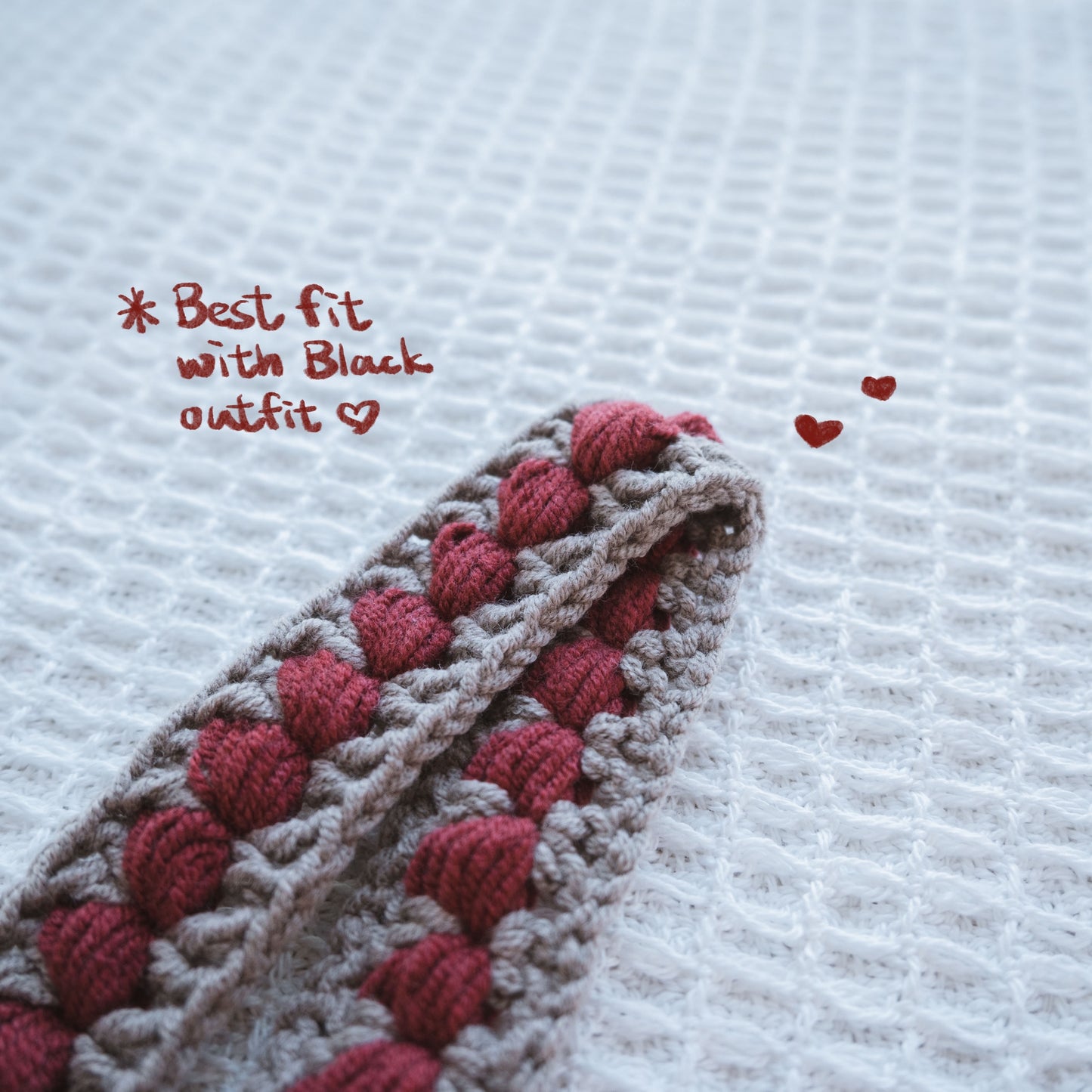 手作鈎織髮帶-泡泡髮帶-miyabi-crochet