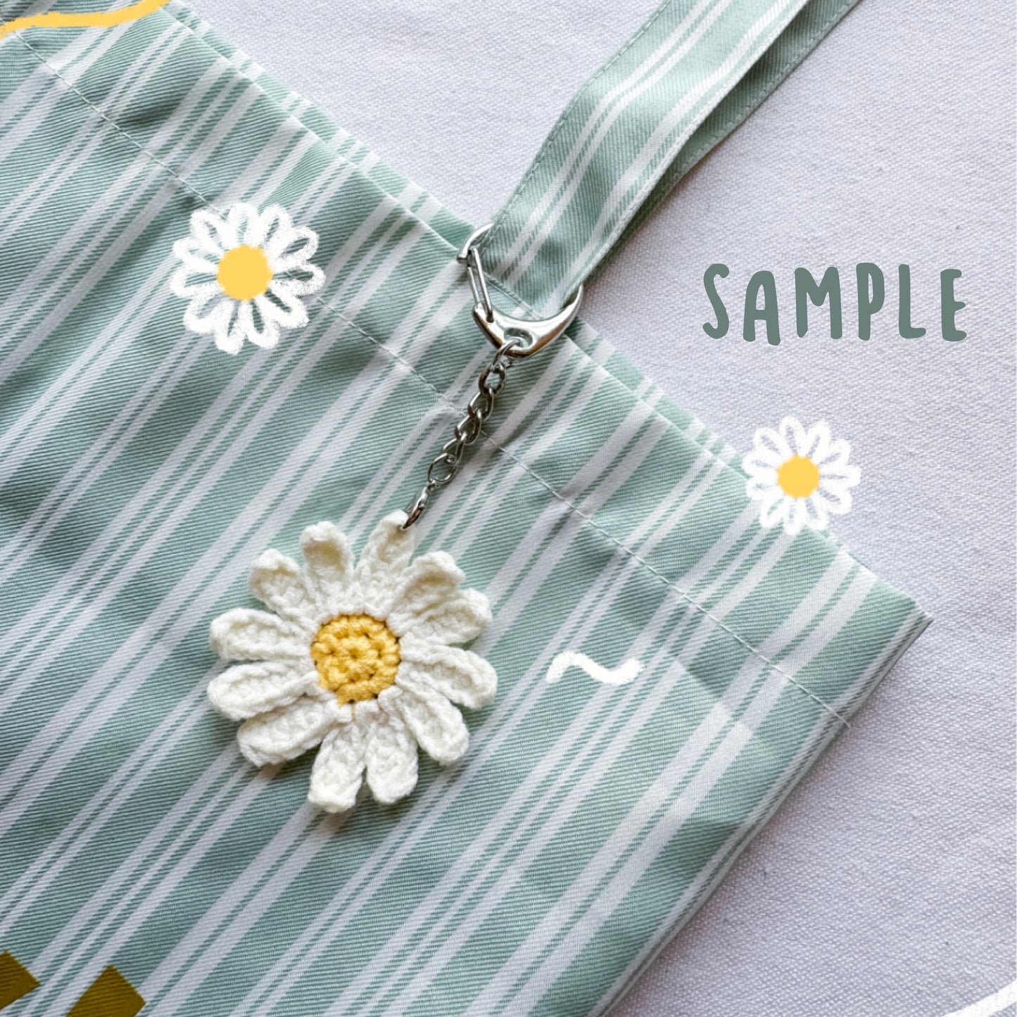 鈎織材料包-小雛菊掛飾-miyabi-crochet