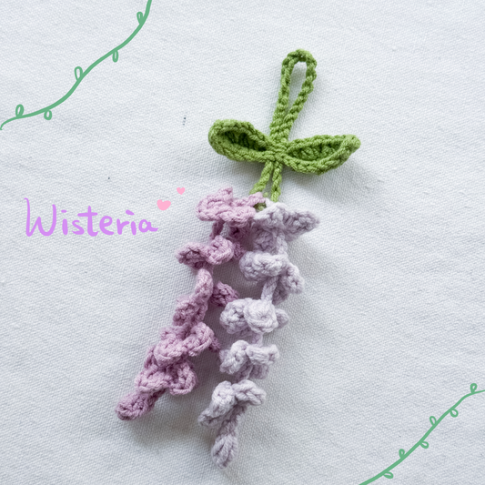 鈎織春日花朵掛飾-miyabi-crochet