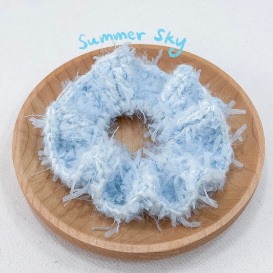 鈎織手混線波浪髮圈-miyabi-crochet