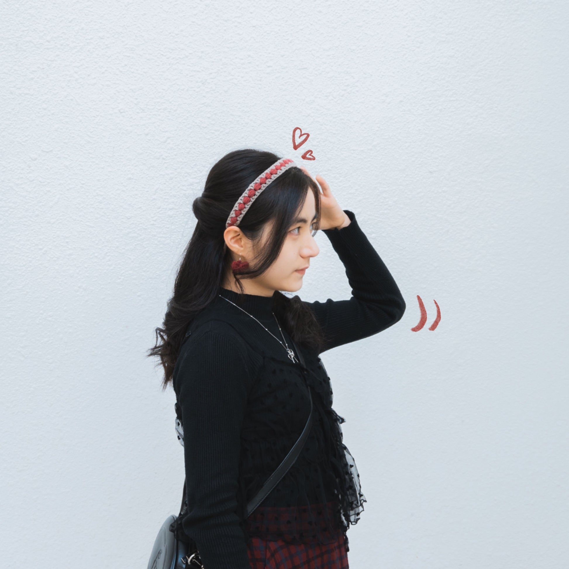手作鈎織髮帶-泡泡髮帶-miyabi-crochet