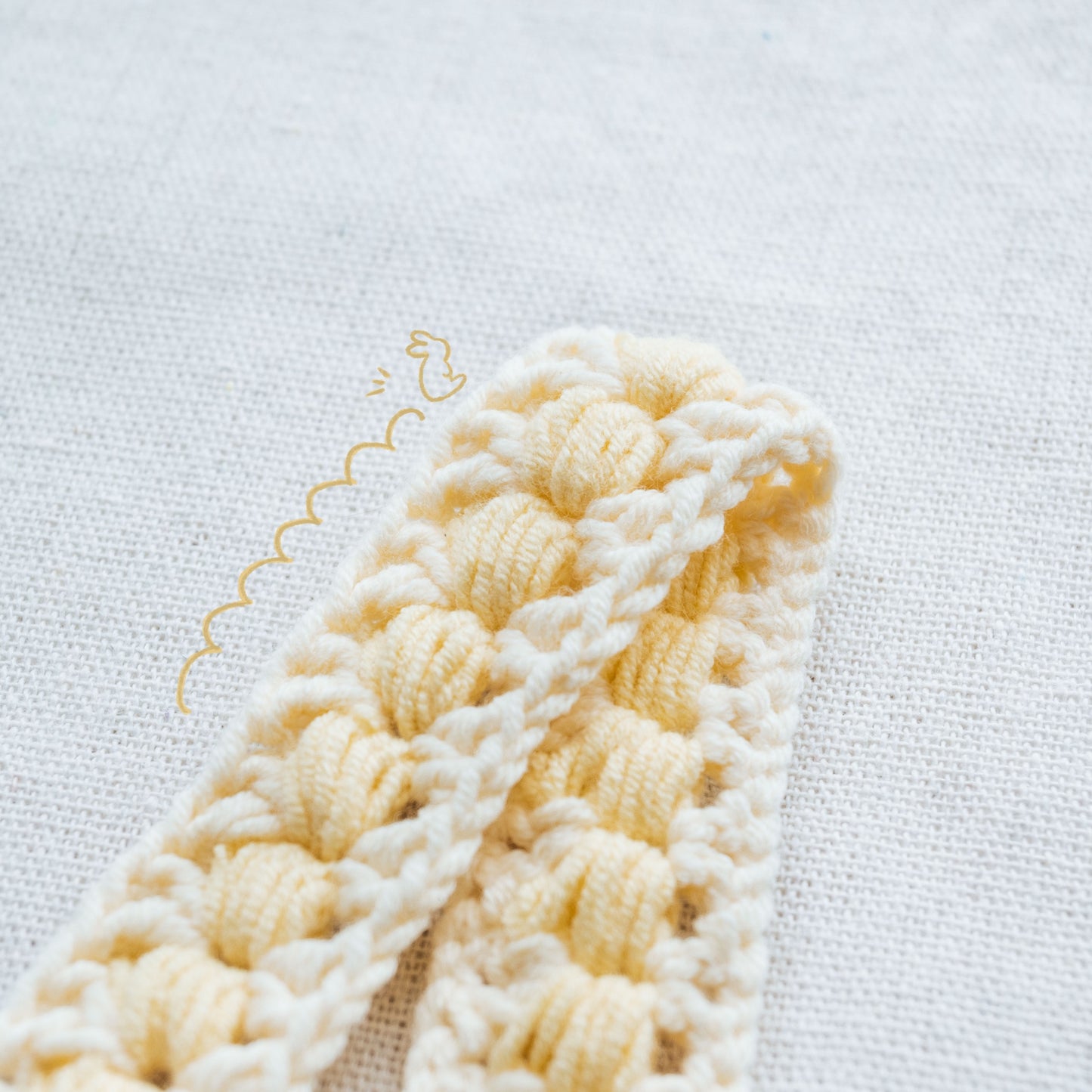 手作鈎織髮帶-泡泡髮帶-miyabi-crochet