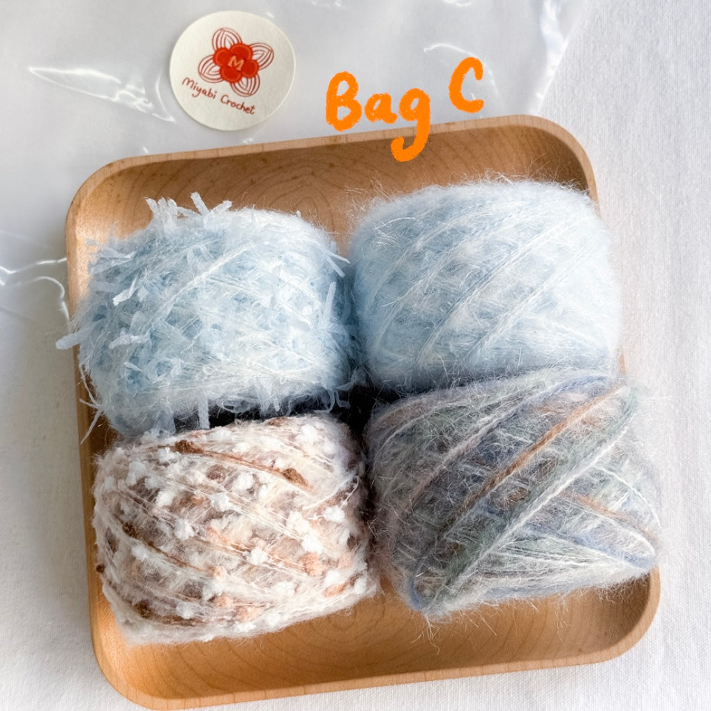 鈎織-自家手混線-Happy-Bag-miyabi-crochet