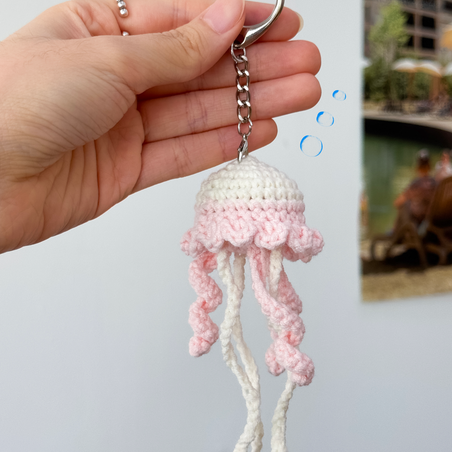 鈎織水母掛飾-miyabi-crochet