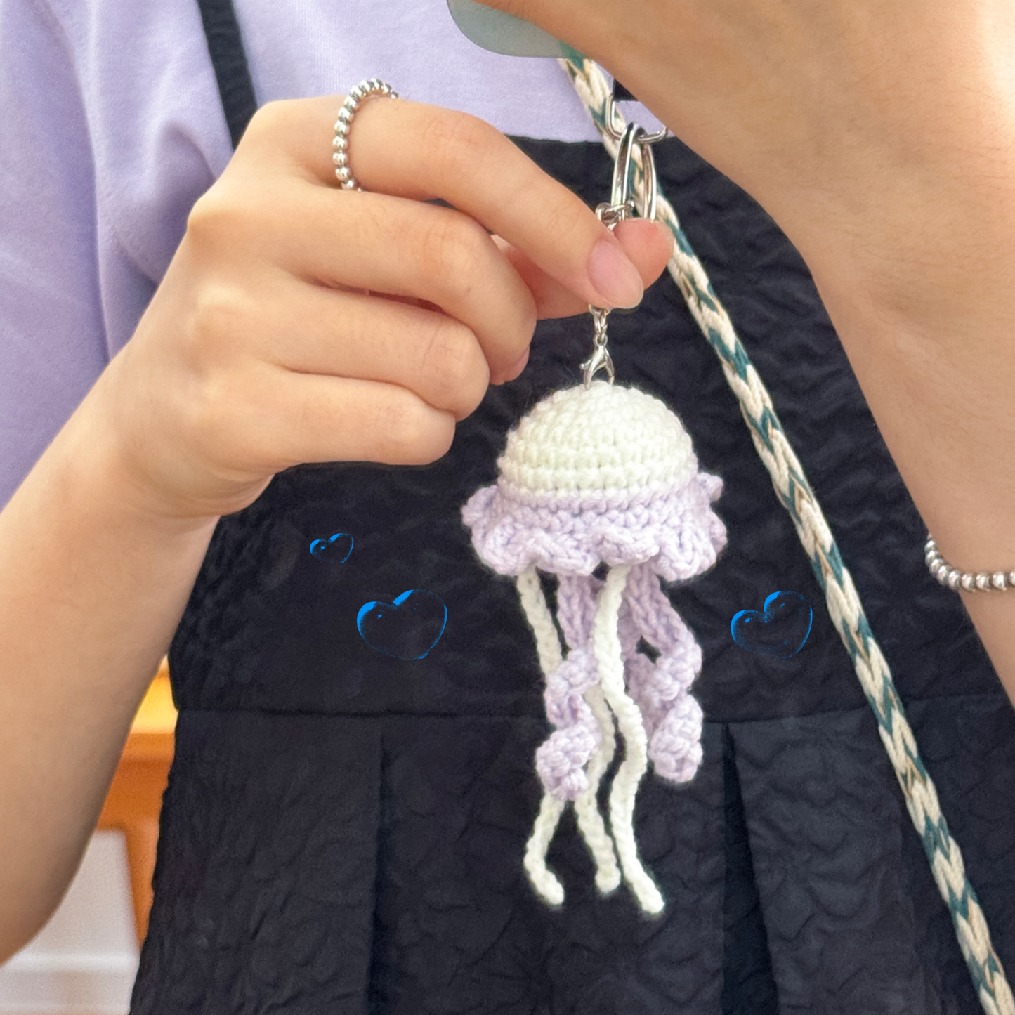 鈎織水母掛飾-miyabi-crochet