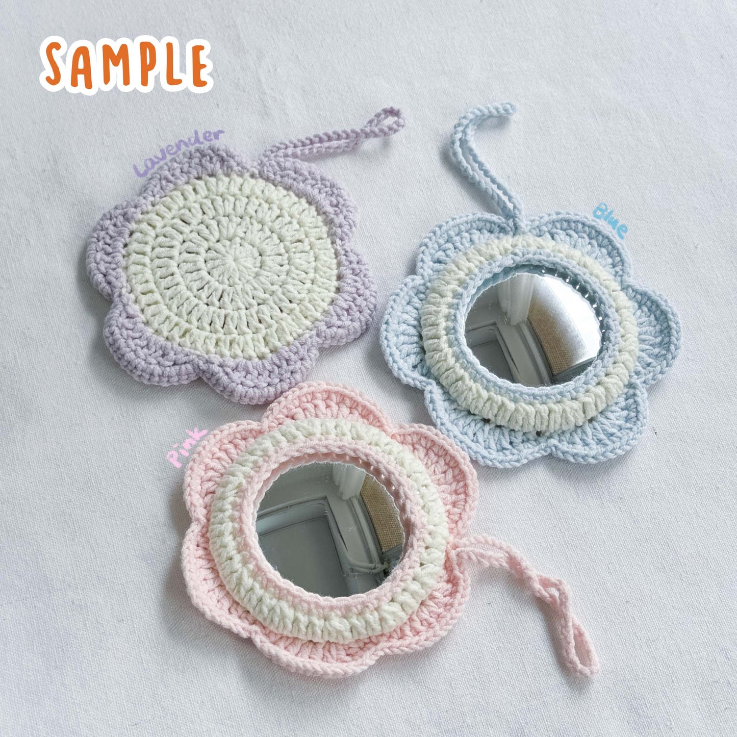 鈎織花花打卡鏡材料包-miyabi-crochet