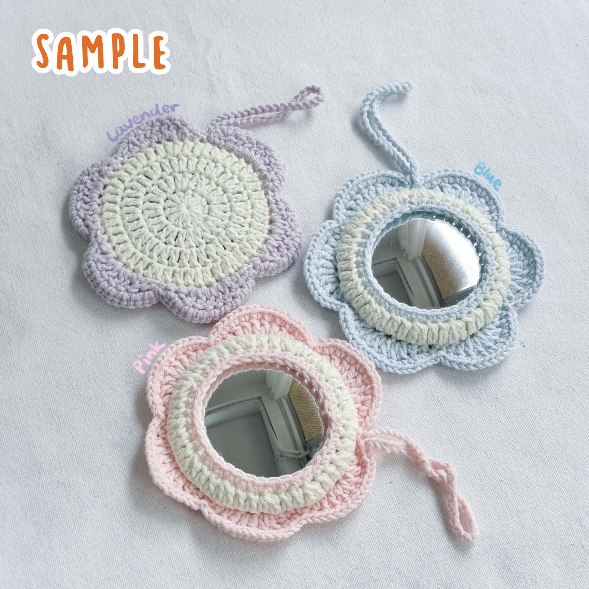 鈎織花花打卡鏡材料包-miyabi-crochet