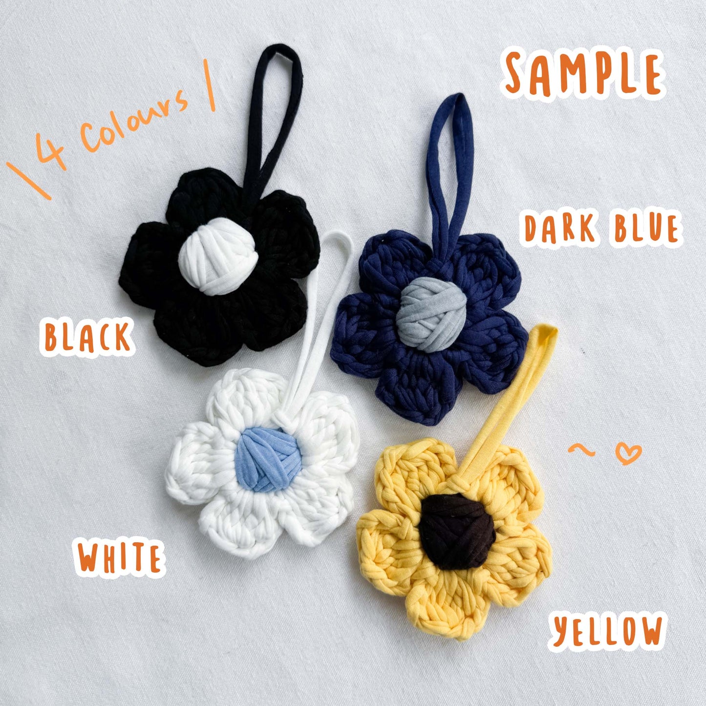鈎織大花花掛飾材料包-miyabi-crochet