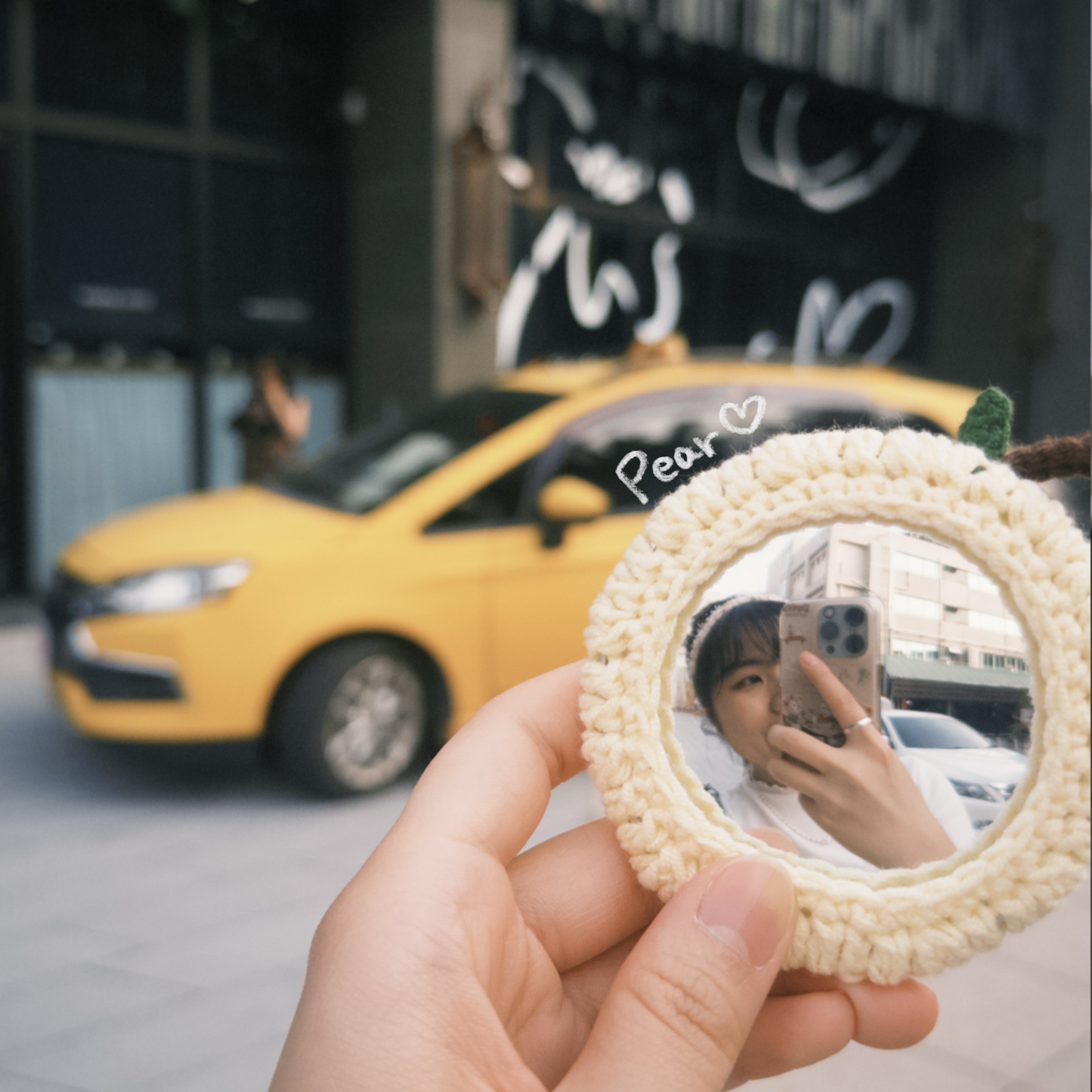 鈎織Colour City Walk凸面打卡鏡-miyabi-crochet