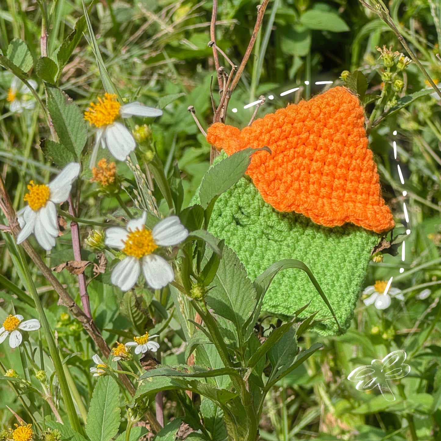 手作鈎織鎖匙包-森林精靈小屋鎖匙包-miyabi-crochet